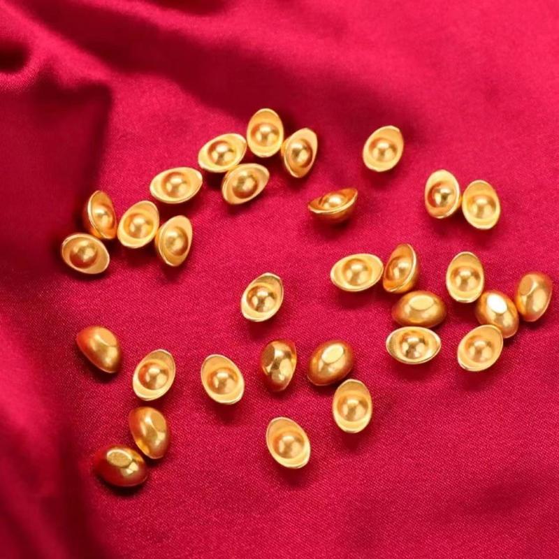 Mini Goldbarren Glücksbringer 100/200 Stück Reichtum anziehen Handarbeiten für DIY Schmuckherstellung Souvenir Geschenke