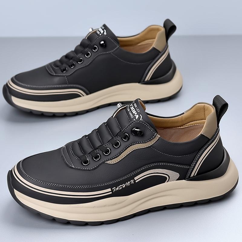 Fashion Men All-match Mens Comfortable Sneakers 2024 New Male Classic Walking Shoes Breathable Men's Flats Leather Fashion Casual Shoes