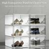 Clear View LED Illuminated Shoe Storage Dustproof Design For Displaying Shoe Collections Domestic Setting