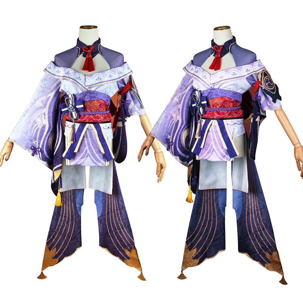 Raiden Shogun Disfraz De Cosplay, Traje Baal, Raiden Mei, Conjunto Completo, Vestido, Peluca, Sombreros Para Anime Expot