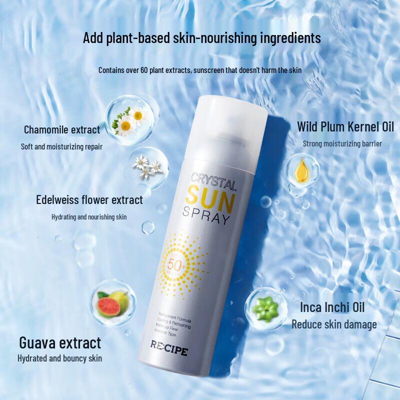 RE:CIPE Crystal Sunscreen Spray SPF50+ PA+++