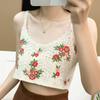 Spring And Summer New Korean Retro Crochet Embroidered Knitted Cardigan Vest