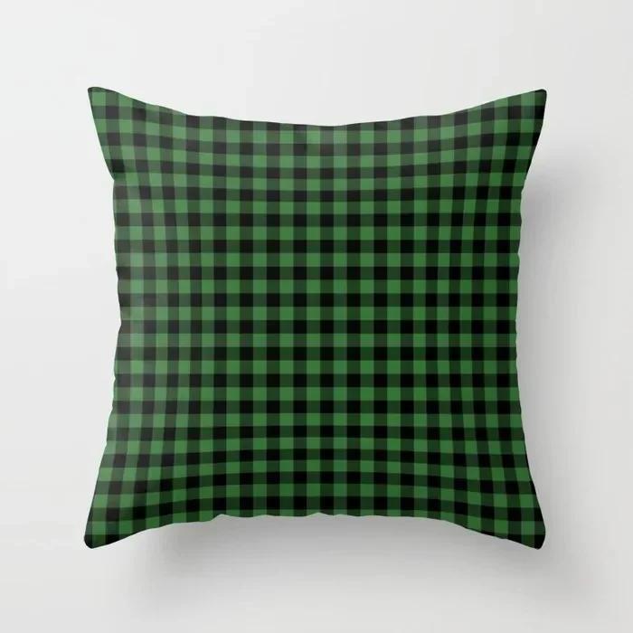 Geometric Plaids Cushion Cover Polyester Throw Pillow Cover Decorative Sofa Pillow Nordic Fashion Scottish Pillowcase 45*45Cm