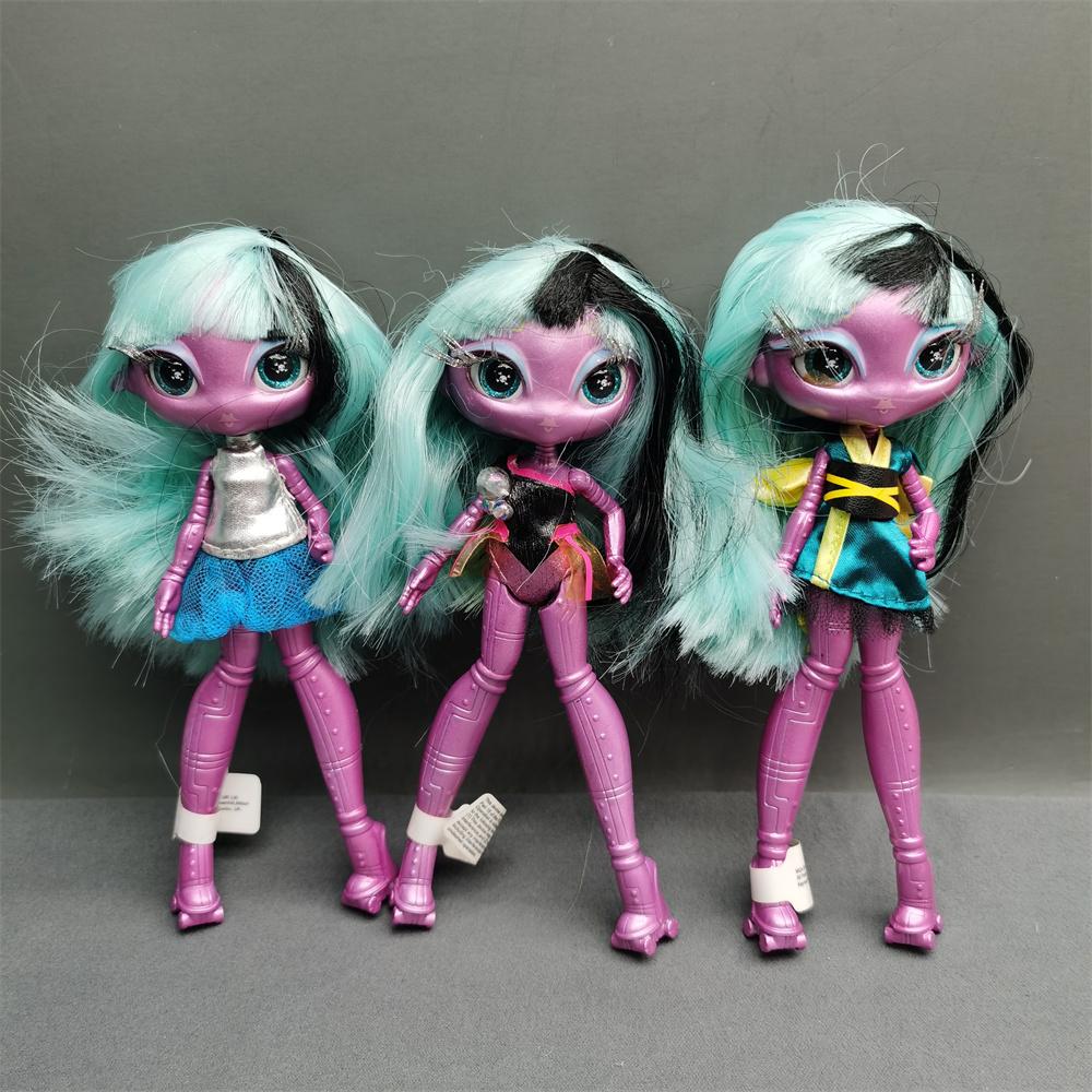 Originale Innovation Una Gedicht Monsterpuppe Spielzeug Mädchen Geburtstagsgeschenk Novi Stern Puppe lange Haare 20 cm Puppe mit Kleidung DIY Spielzeug