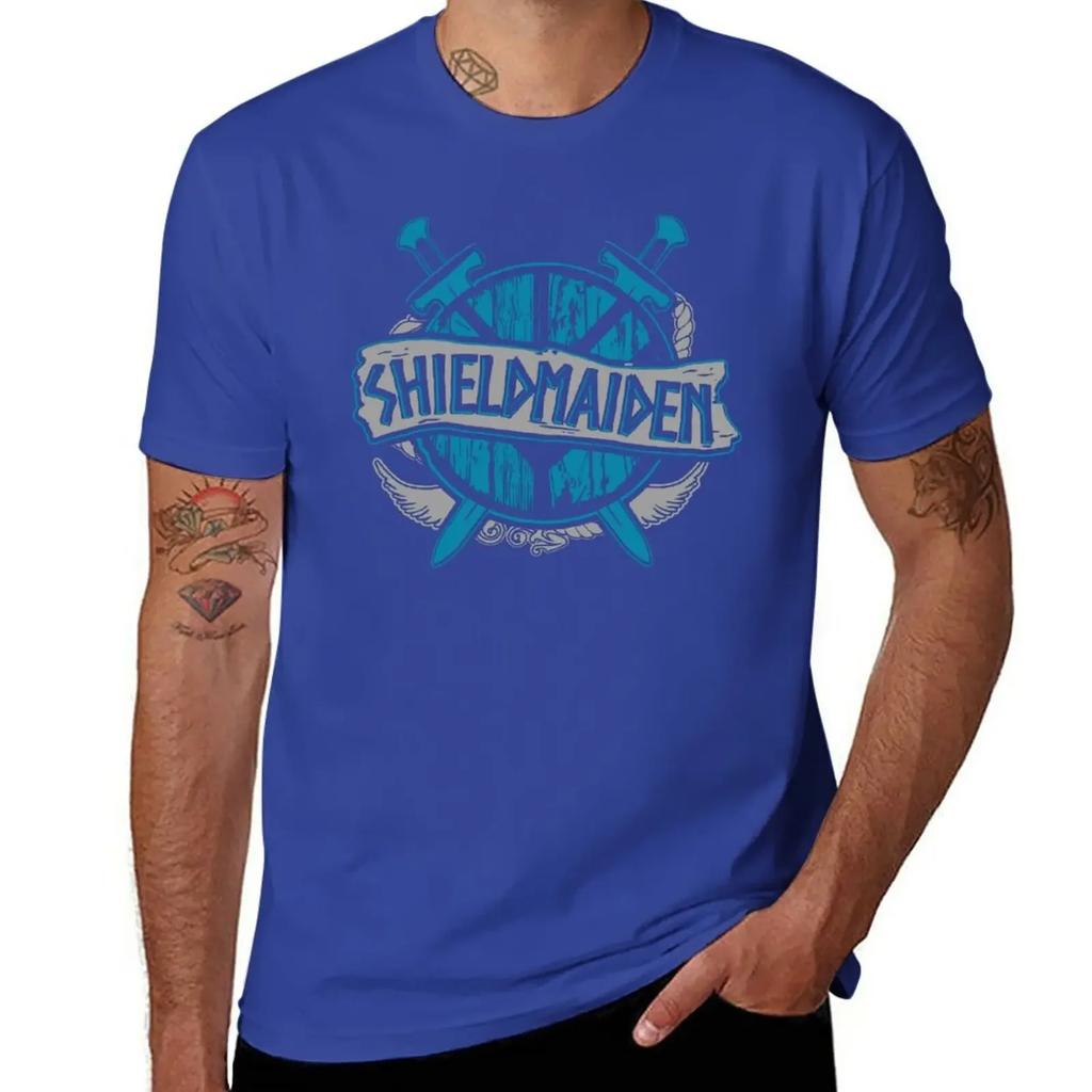 shieldmaiden #6 T-Shirt oversized boys animal print men t shirt