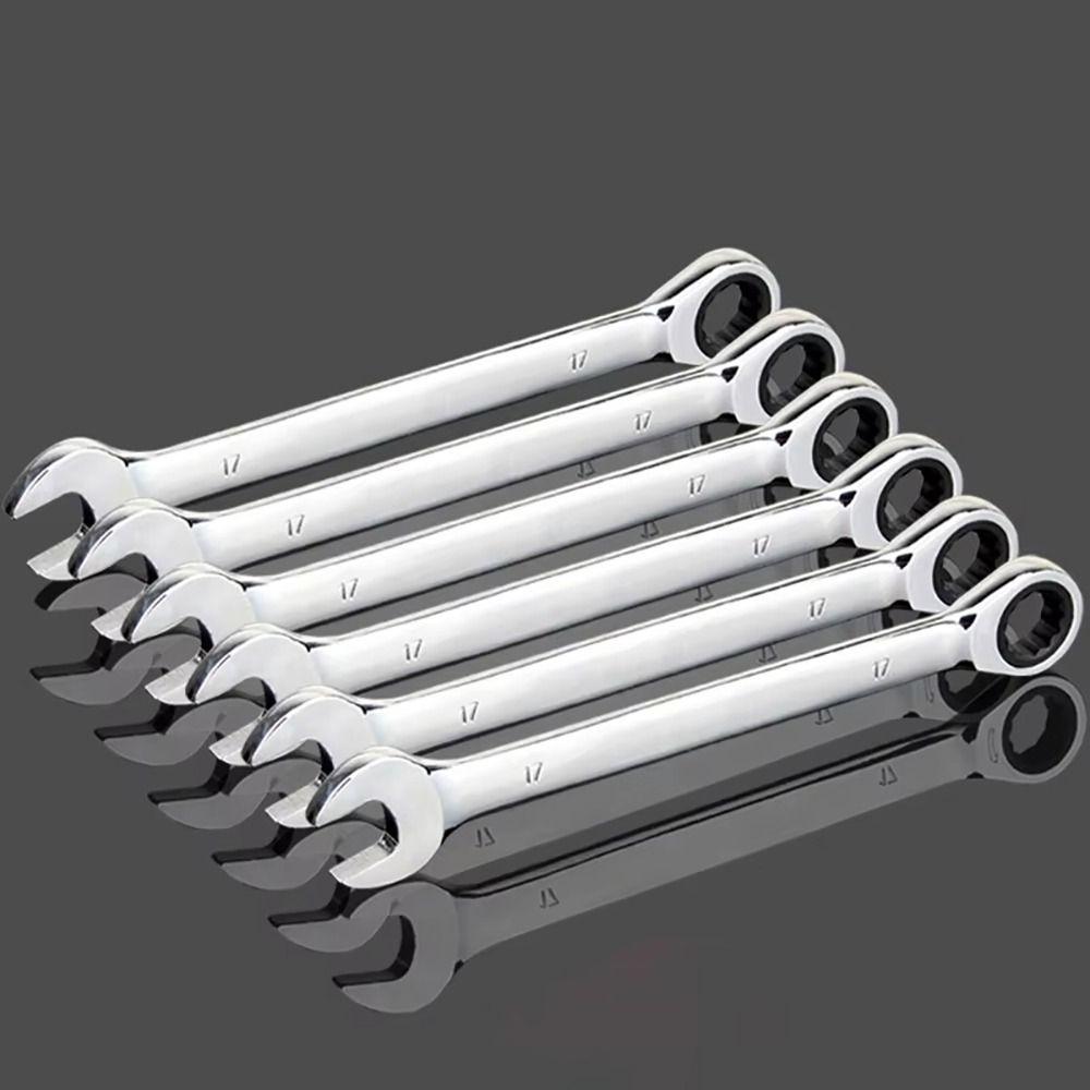 1Pcs Car Bicycle Repair Tool Ratchet Wrench Metric Nut Hand Tool New Ratcheting Socket Spanner