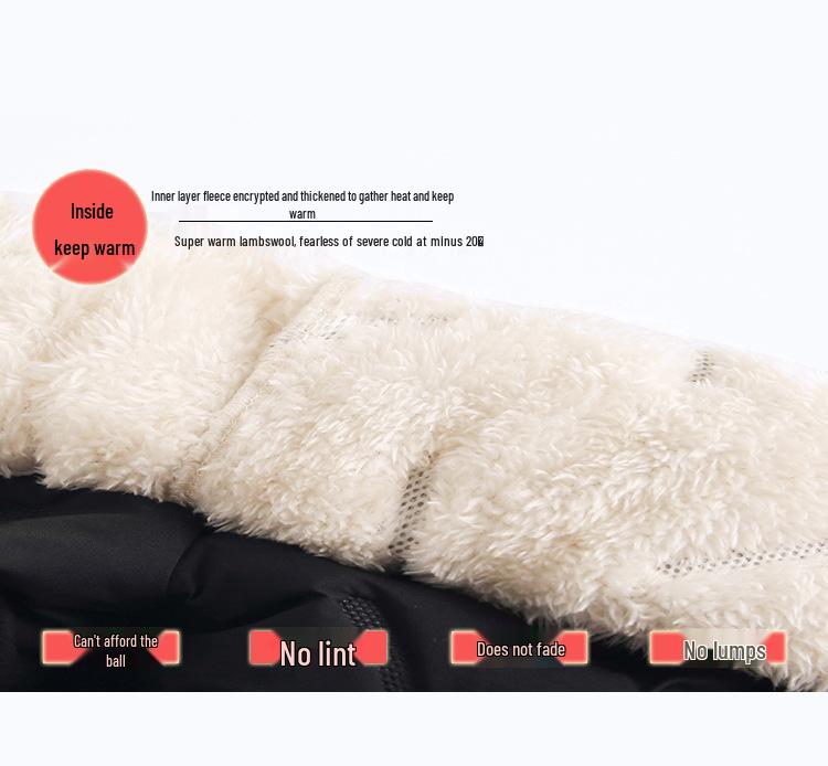 Children's Fleece-Lined Cotton Pants for Boys and Girls - Warm Winter Lambswool Outerwear