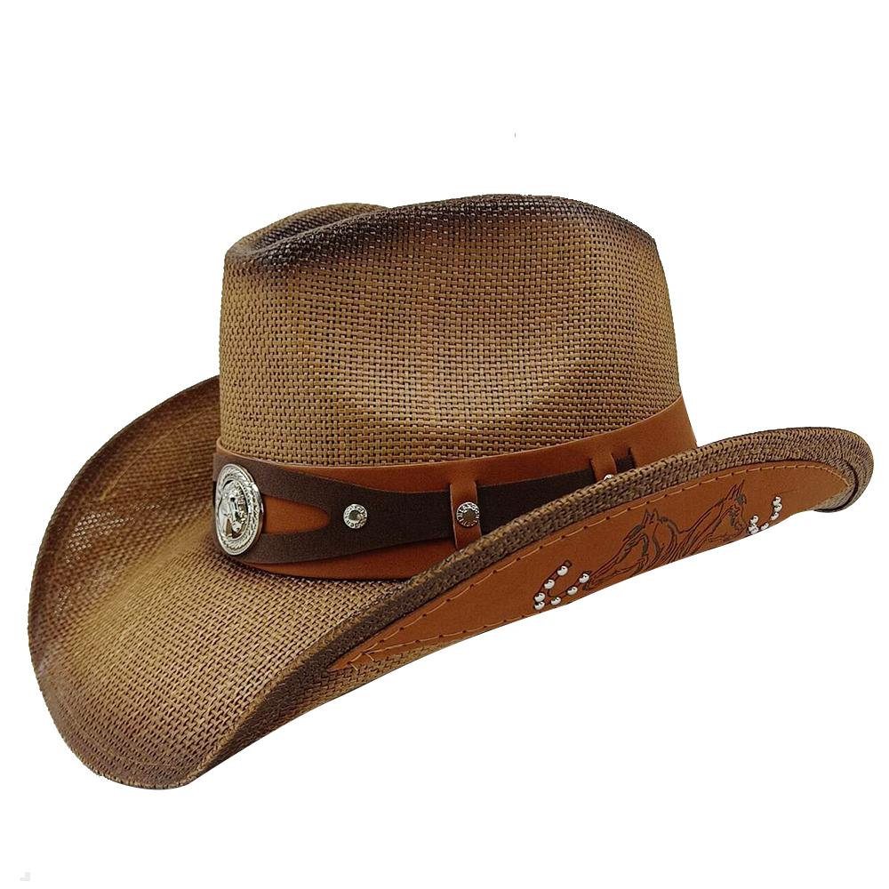Western Cowboy Hat Straw Hat Men and Women Beach Sun Hat Retro Gentleman Ladies Cowboy Jazz Outdoor Travel Summer New Cowboy Hat