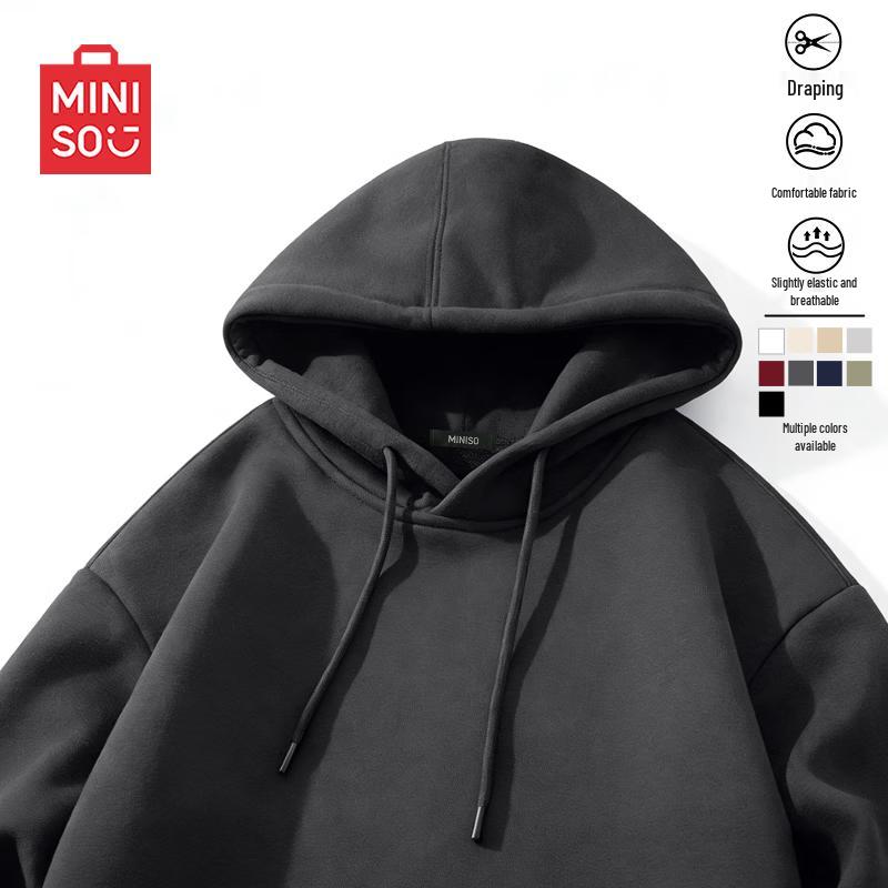 MINISO Men s Loose Fit Hooded Sweatshirt L