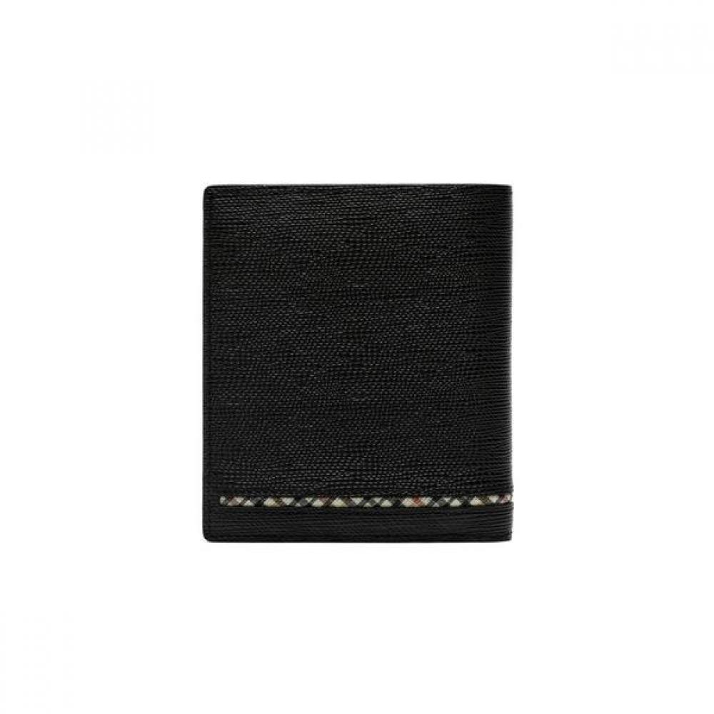 Daks Black Line Check Logo Wallet Dbwa9e622bk