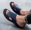 Genuine Leather Men Slippers Summer Men Beach Slippers Fashion Men Beach Sandals Outdoor Casual Walking Flip Flops Men Shoes