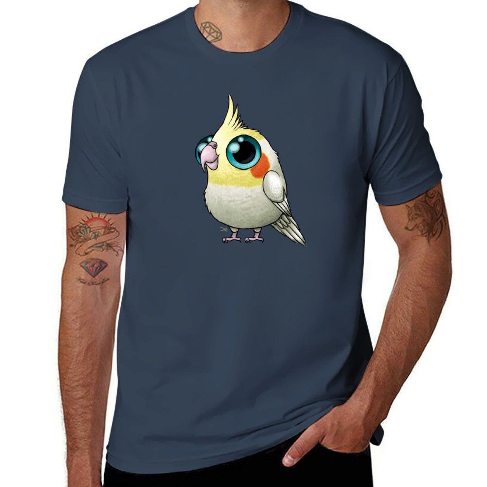 Cute Fat Cockatiel Tshirt Moisture Wicking Athletic Tshirt S