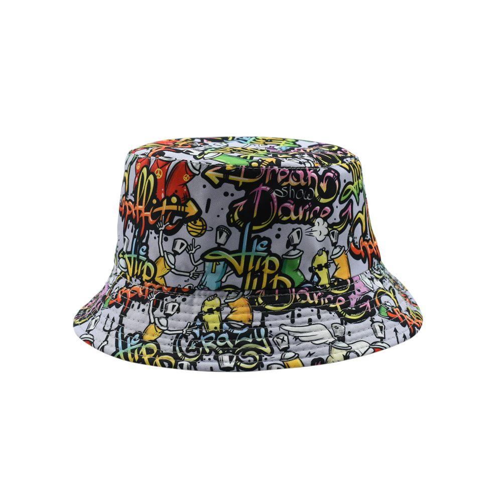 Print Summer Sunscreen Bucket Hat for Men Fashion Fishing Fisherman Hat Women Beach Panama Cap