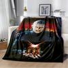 Coperta con stampa horror hellraiser coperta da picnic coperta sottile in flanella morbida e confortevole coperta da viaggio per la casa regalo di compleanno