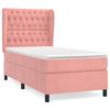 VidaXL Lit à sommier tapissier avec matelas Rose 90x200 cm Velours - Modèle 3129374
