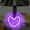 Car LED Ambient Light LED Heart Shaped Automotive Interior Ornament Rear Bumper Warning Ring For SUV RV Sedan Truck Auto Vehicle