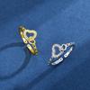 Exquisiter verstellbarer Zirkonring für Damen - Luxuriöses High-End-Design, goldplattiert