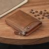 Anti-theft RFID Leather Wallet for Man ID Bank Credit Card Holder Bag Woman Wallets School Teacher Gift Luxury Vintage Zip Purse