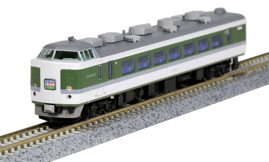 KATO N Gauge 189 Series Small Window Basic Model Train "Asama" Train, 5-Car Set, 10-1501,