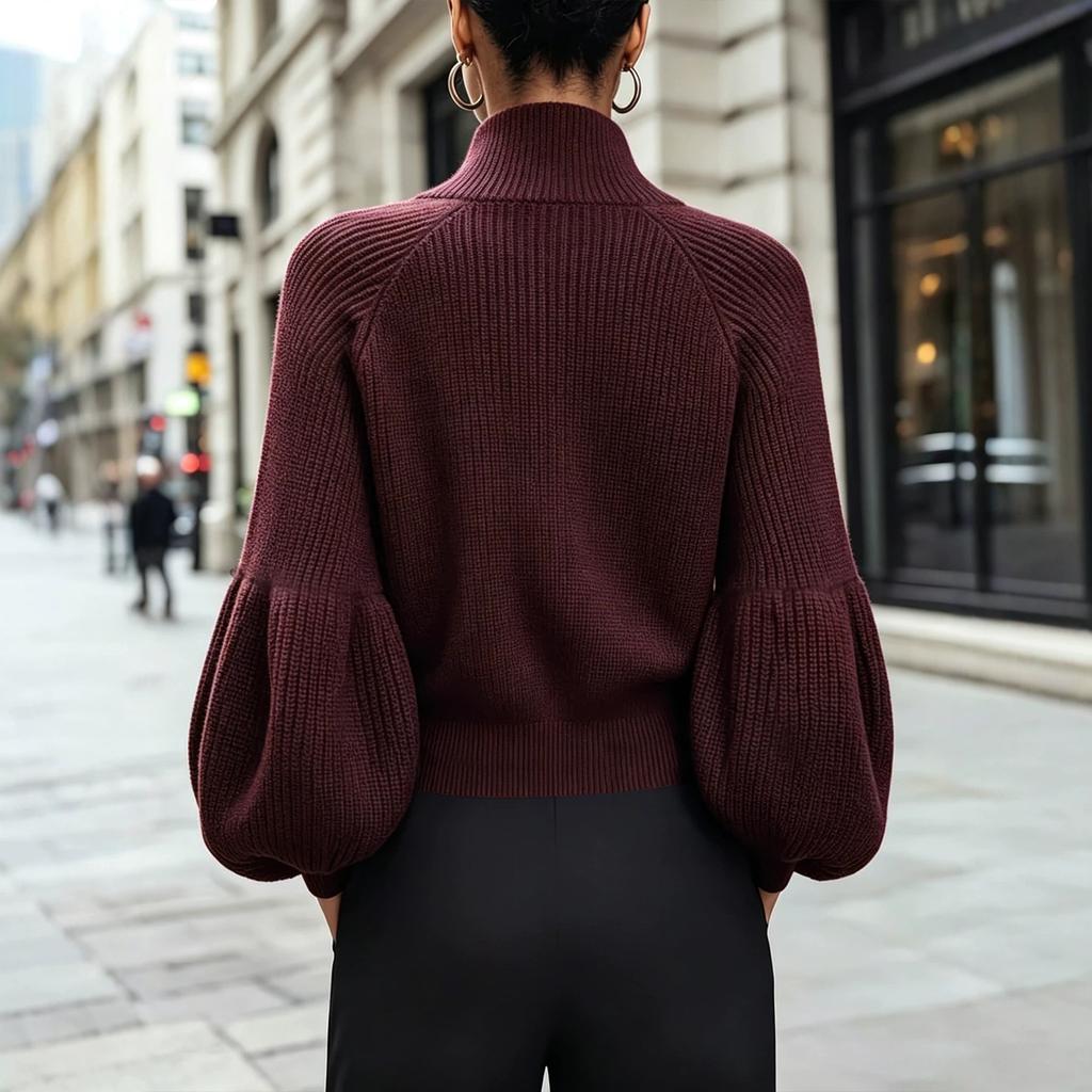 Women's Cardigan, Zip-Up for Fall and Winter
