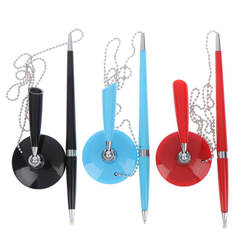 Black Metal Desk Rope Ballpoint Pen Signature Pen Learn Office School Stationery