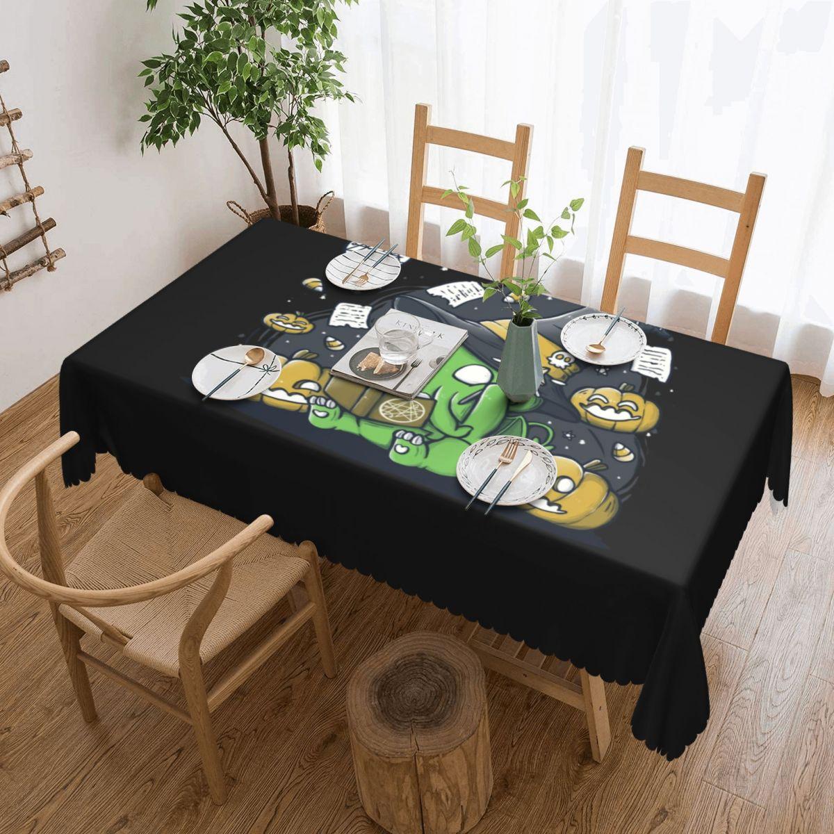 Rechthoekige Horror Monster Tentakels Cthulhu Tafelkleed Oliebestendig Tafelkleed Buiten 45 -50  Tafelhoes 137x183cm