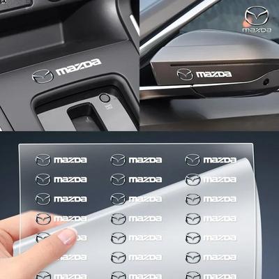 Car Door Handle Sticker Rearview Mirror Protective Decal Stickers Car Accessories For Mazda 3 5 323 626 CX-3 CX-4 CX-5 CX-7 CX-9