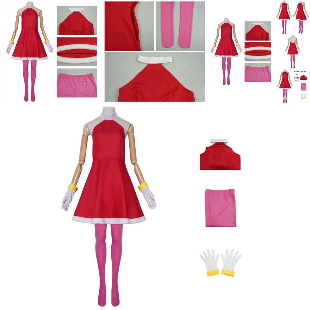 Adorable Sonic Hedgehog Cosplay Costume For Amirus Cute Rosy Character Roleplay