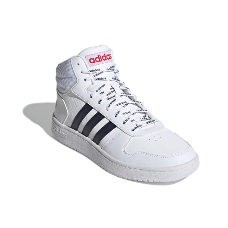 Adidas Hoops 2.0 Mid White Legend Ink Sneakers FY8616