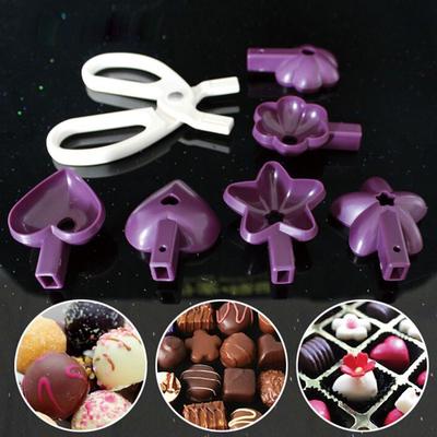 Ny 7 stk Lolly Pop Lollipop Mold Kokeverktøy Form Cookie Cutter Clip Kake Sjokolade Bakeform