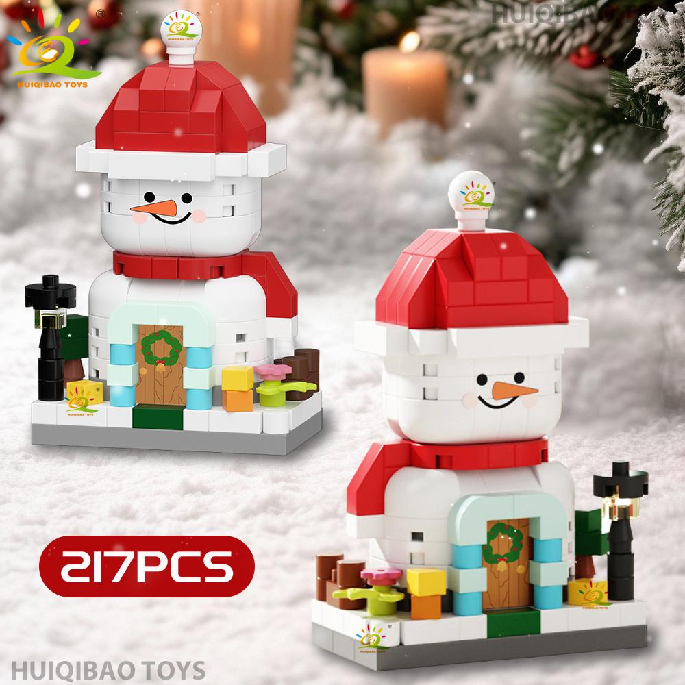 Bożonarodzeniowy Domek Deserowy Drzewko Święty Mikołaj Model Klocki Budowlane DIY Klocki Zabawki dla Dzieci Dorosłych Ozdoba na Biurko Prezent