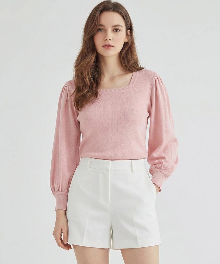 MESENSE Puff Sleeve Knit_Mb34Knpd01Z