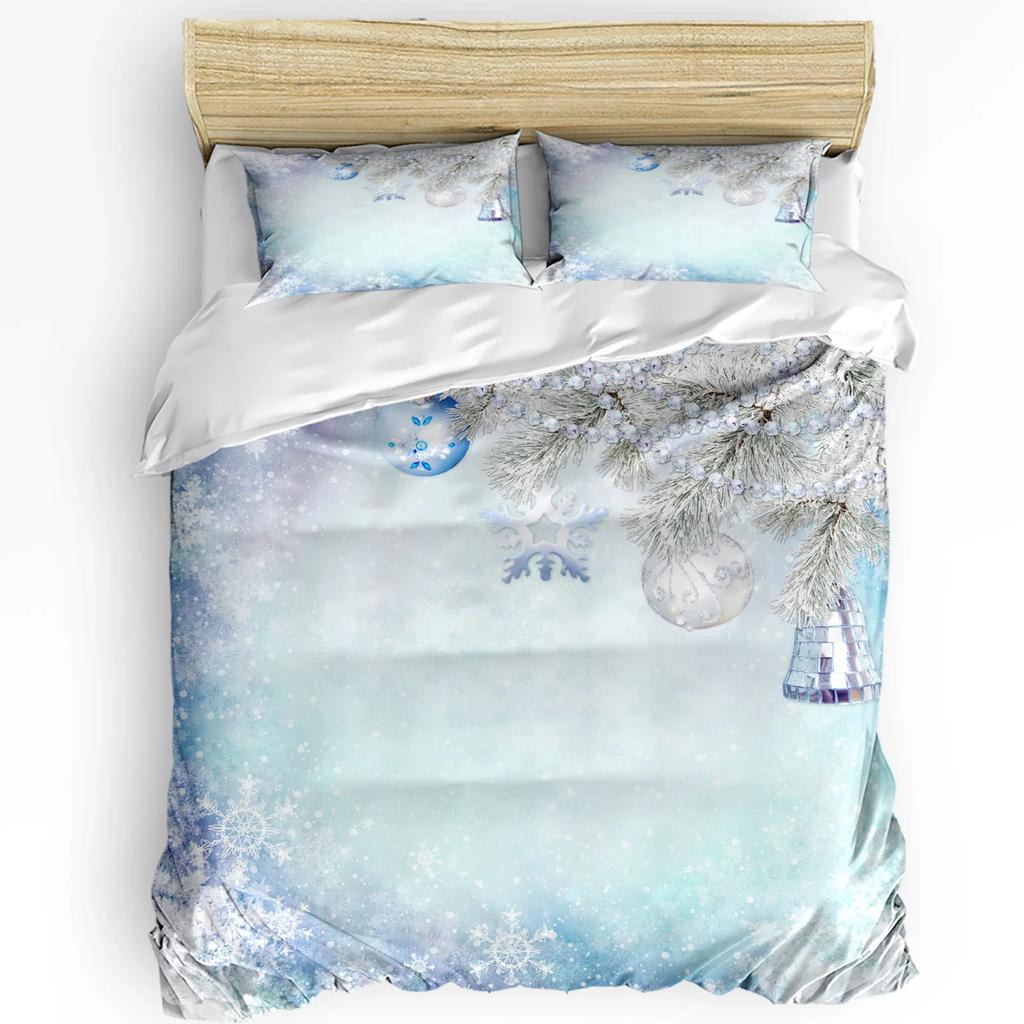 Christmas City Houses Building Castle Bedding Set 3pcs Duvet Cover Pillowcase Kids Adult Quilt Cover Double Bed Set Home Textile