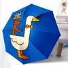 1pc Birthday Celebration Goose Dog One Umbrella a Plastic Hle, Compact Stylish, with a Vibrant Cartoon Pattern, Perfect Home, Travel