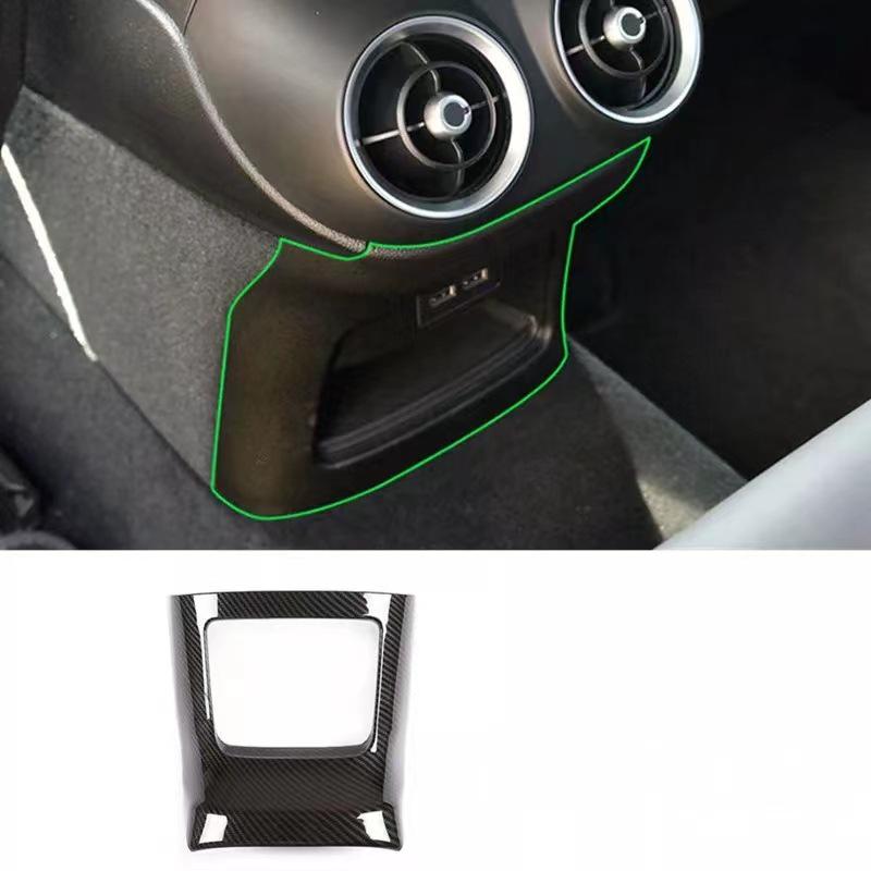 

Carbon Fiber Pattern Rear Air Outlet Frame for 17-18 Alfa Romeo Stelvio