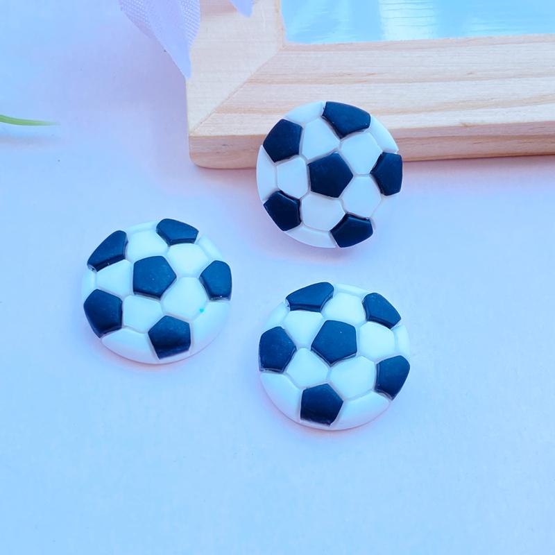

20Pcs New Cute Sports Simulation Series Flat Back Cabochon Scrapbooking Hair Bow Center Embellishments DIY Accessories Q26
