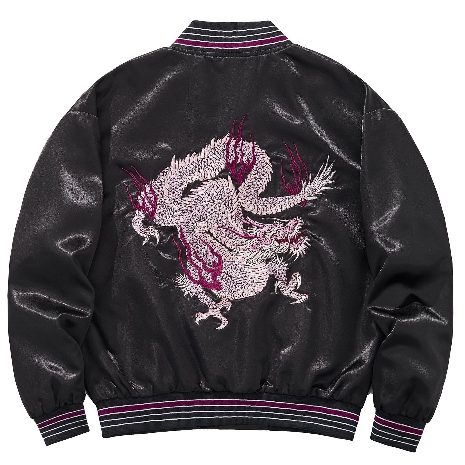 Huaxia Junpin Purple Fire Dragon Embroidery