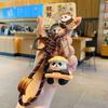 Kawaii Panda Keychain Chinese Style Car Key Ring Creative Panda Dolls Pendant  Key Decor