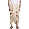 Manyavar Mens Fawn Art Silk Solid Dhotis