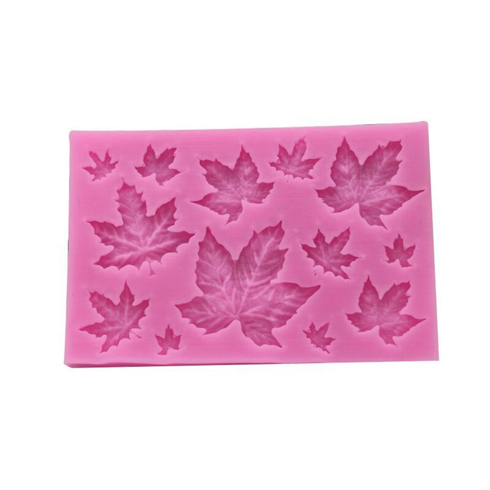Silicone Leaf Shaped Fondant Cake Mold Kitchen Baking Mold Cake Decorating Moulds Modeling Tools