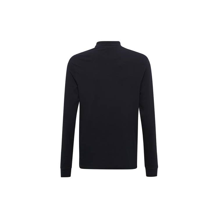 Emporio Armani Solid Color Casual Long Sleeve Polo Shirt Men tops Dark-Blue 8N1F13-1J0SZ-0939