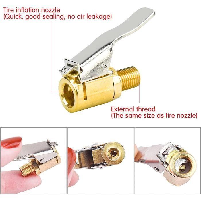 Embout Gonflage Pneu - 4Pcs - 8mm - Laiton - Universel