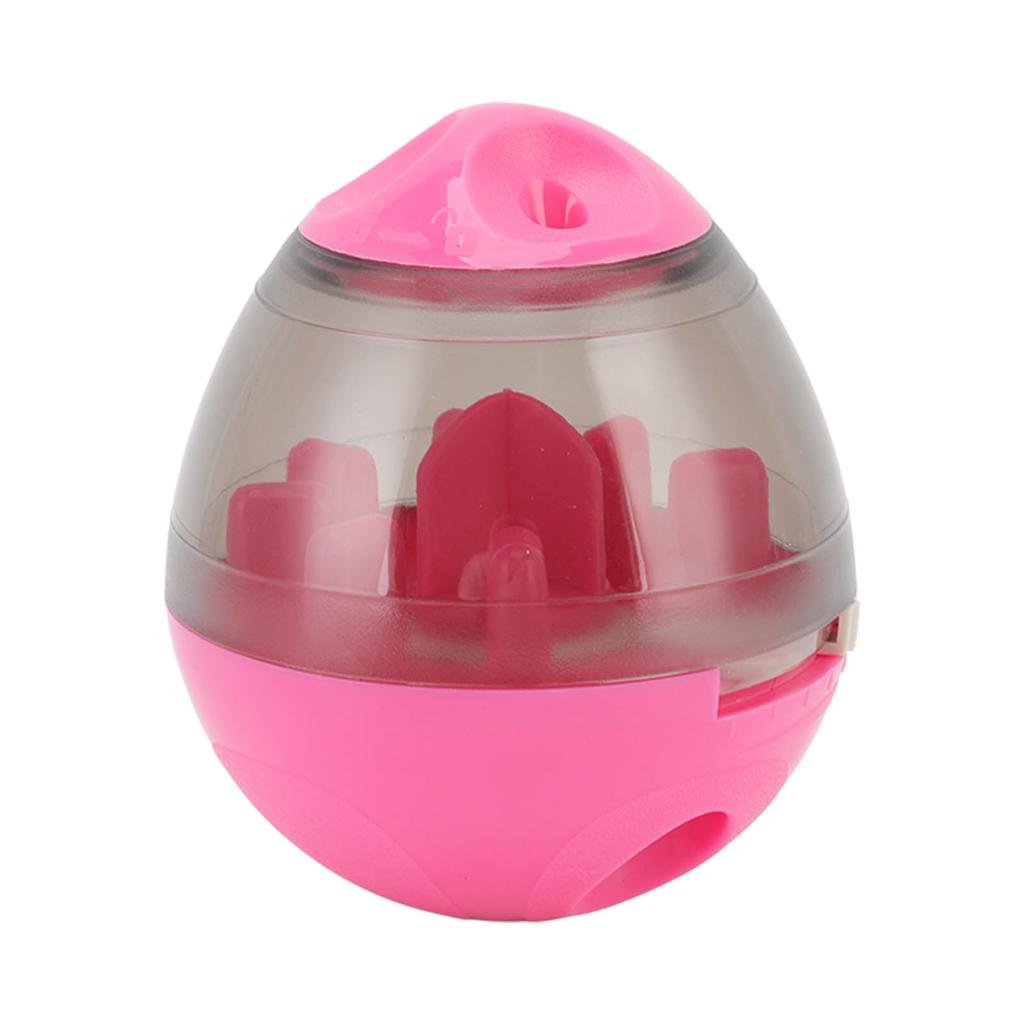 Pet Food Dispensing Ball Interactive Memory Training Dog Slow Feeder Puzzle Toy for Puppy Cat Pink