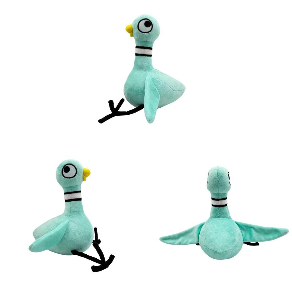 Large Eyed Blue Dove Plush Toy Stuffed Animal With Cotton Kids 25cm Gift