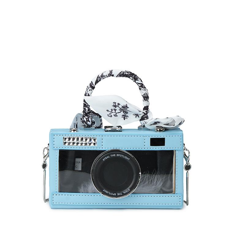 bags personality transparent camera bag 2025 new forest sweet girl foreign versatile hand-held crossbody box bag