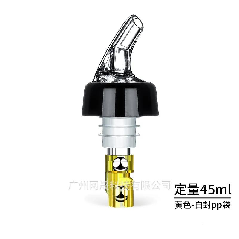 30/45ml Stainless Steel Rolling Bead Quantitative Wine Pourer Wine Stopper Bollte Plug Controllable Dispenser Bar Accessories