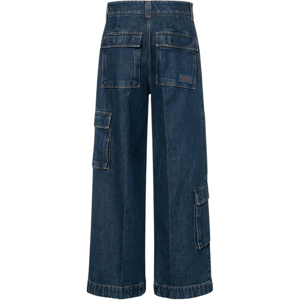 Gucci Contrast Stitched Wide Leg Jeans 774082-XDCS9-4447