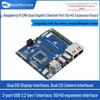 Плата розширення Raspberry Pi CM4 з подвійним гігабітним Ethernet, 5G/4G та USB3.0 для застосувань Інтернету речей