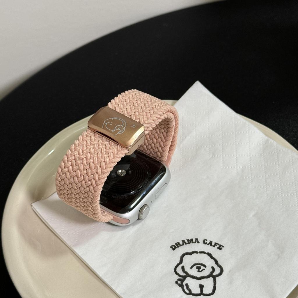 Geflochtenes Music Puppy-Uhrenarmband für die Apple Watch Series 5–9 und SE
