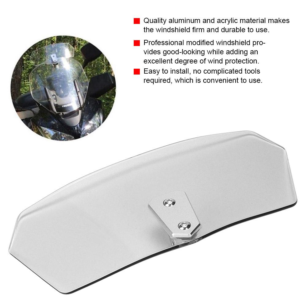 Universal Motorcycle Windshield Motorbike Windscreen Practical Modification Parts(Transparent)